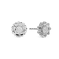 Windflower Stud Earrings - Polished Sterling Silver