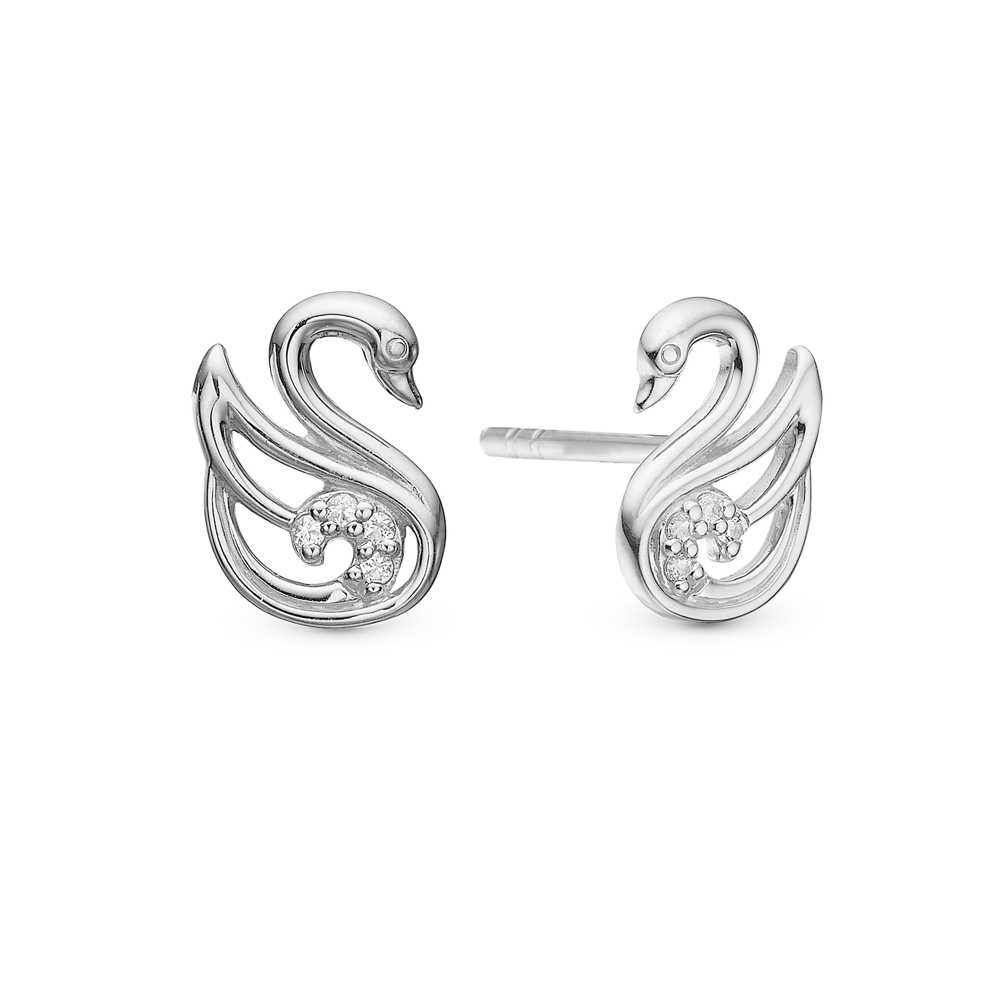 The Swan Stud Earrings Stud Earrings - CHRISTINA