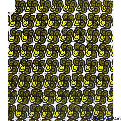 Baumwollstoff mit afrikanisch-indischem geometrischem Muster, gewachst