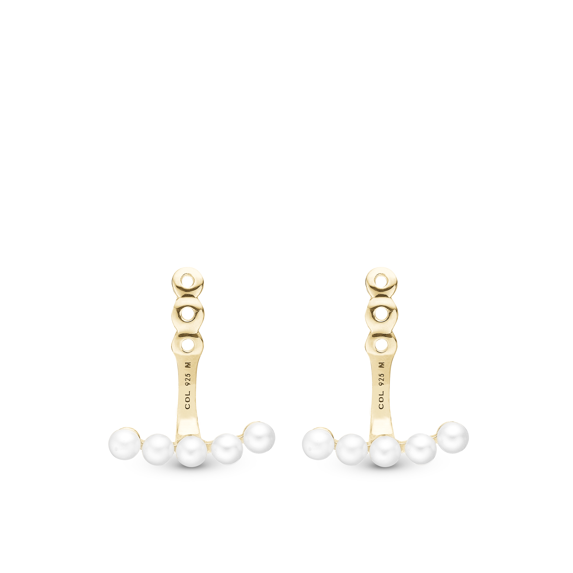 Flying Pearls Add-on - Gold Plated Sterling Silver with 10 Perle