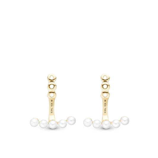 Flying Pearls Add-on - Gold Plated Sterling Silver with 10 Perle