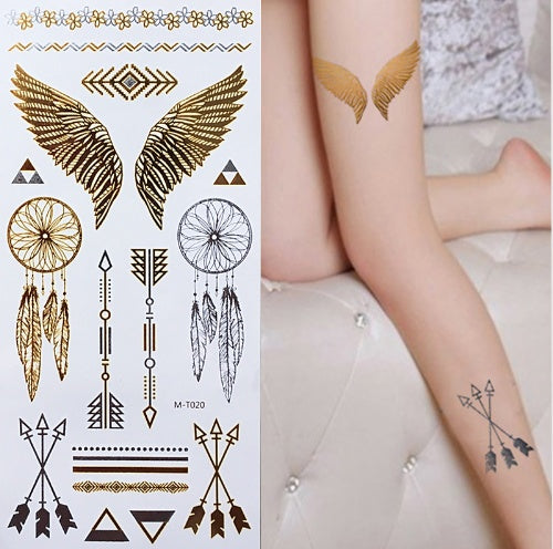 Tatouage Ailes De Liberte Mains Bras Jambes 