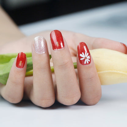 Nagelsticker mit Zwiebelpuder-Farbverlauf für Internetstars