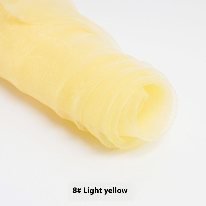 Fine-meshed Organza Fabric Yarn Sheer Yarn Wedding Dress