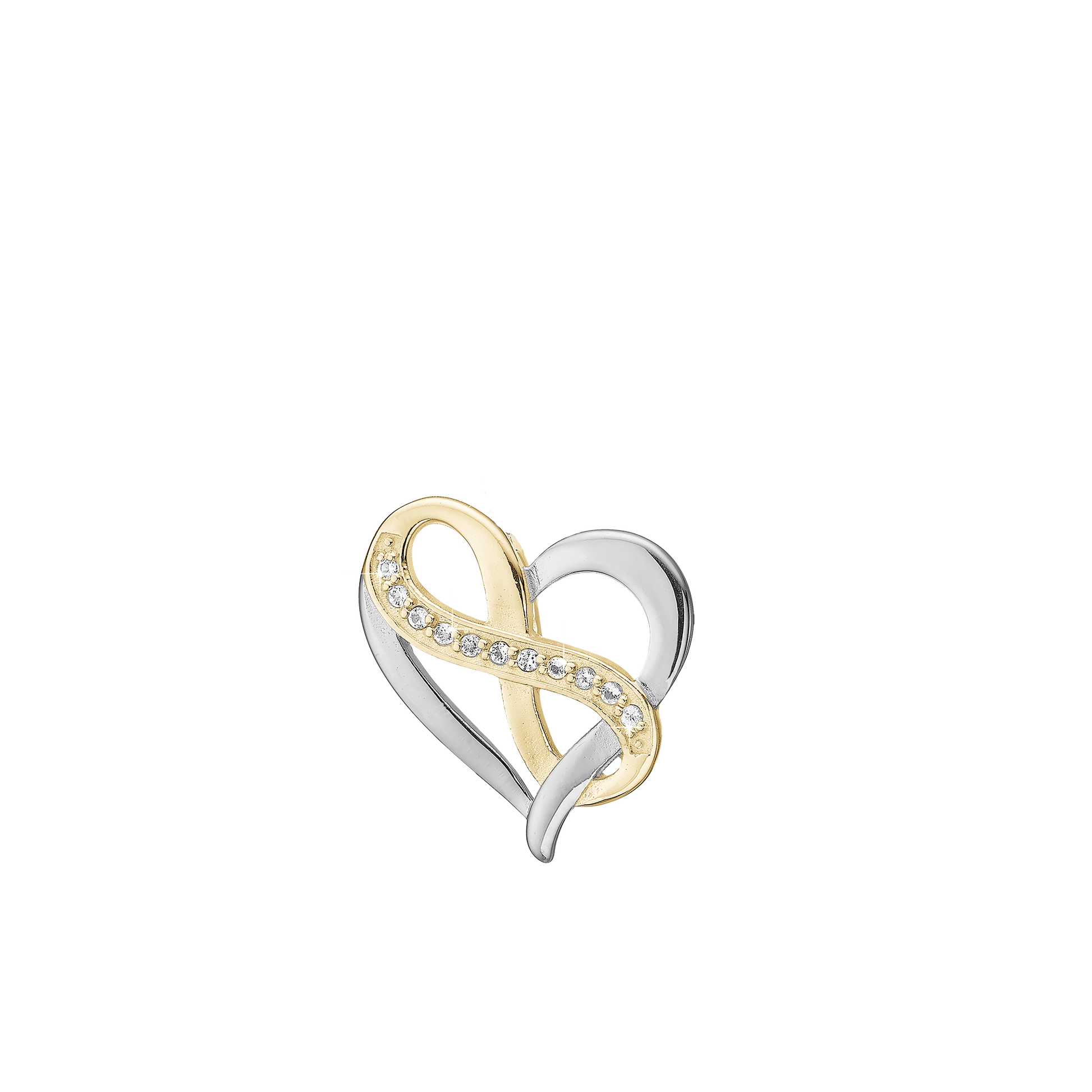 Heart with Eternity Earring Pendant - CHRISTINA