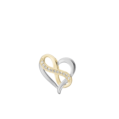 Heart with Eternity Earring Pendant - CHRISTINA