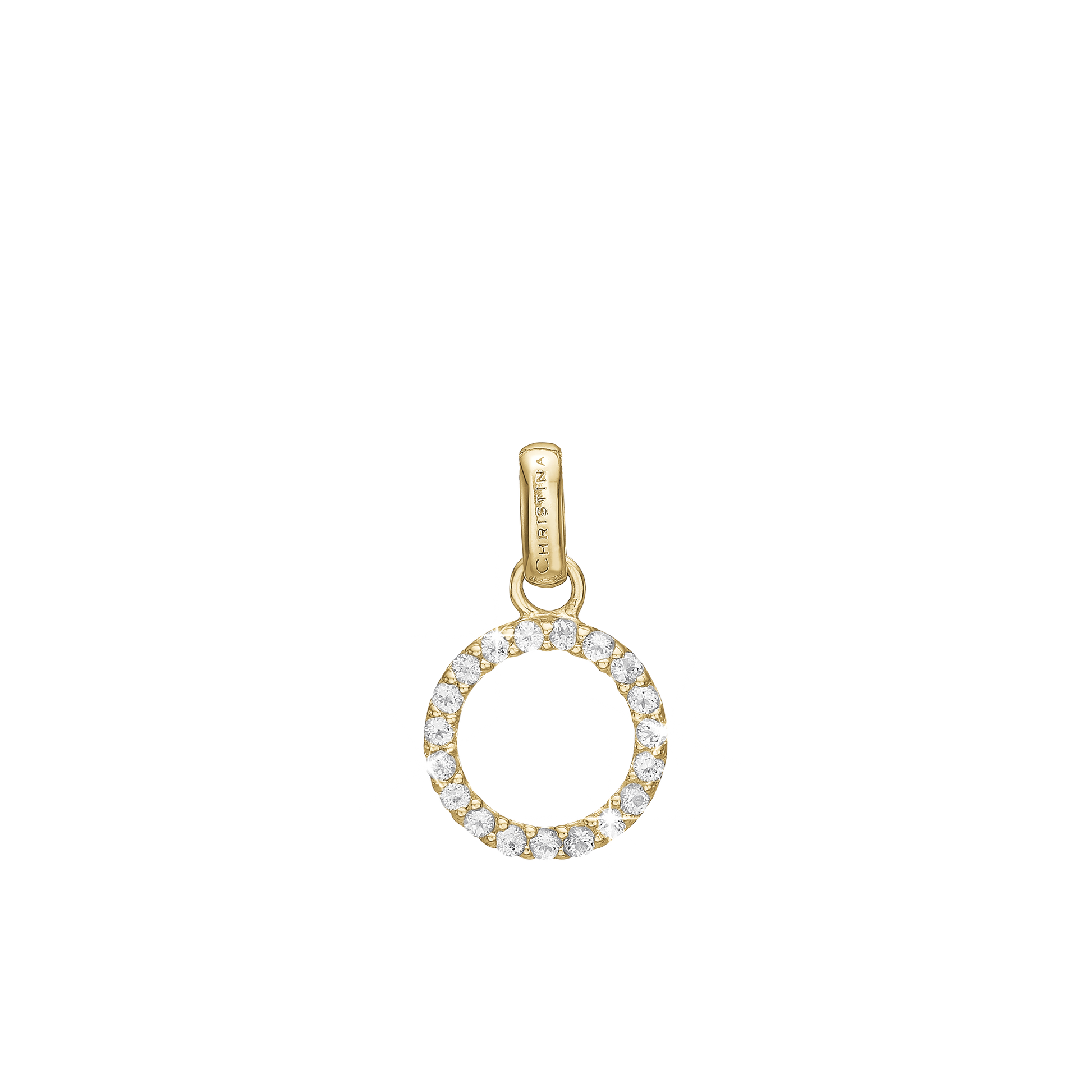 Topaz Circle Earring Pendant - CHRISTINA