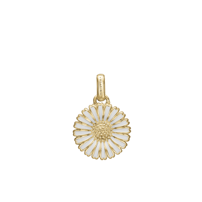 Marguerite Ø15mm Earring Pendant - Gold Plated Sterling Silver
