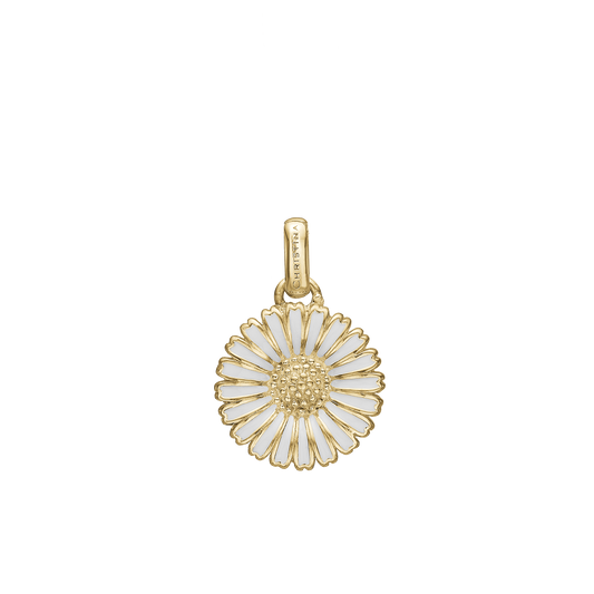 Marguerite Ø15mm Earring Pendant - Gold Plated Sterling Silver