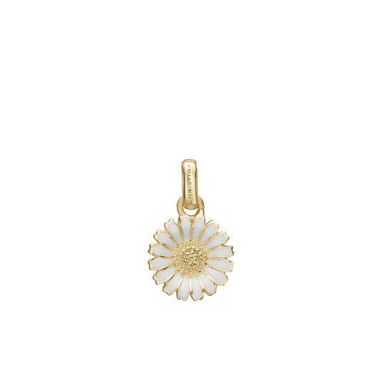 Marguerite Ø 8mm Earring Pendant - Gold Plated Sterling Silver