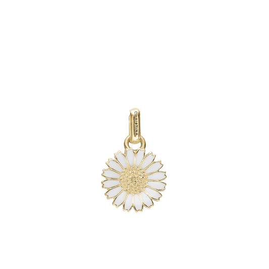 Marguerite Ø 12mm Earring Pendant - Gold Plated Sterling Silver