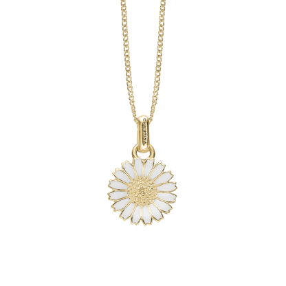 Marguerite Ø 12mm Earring Pendant - Gold Plated Sterling Silver