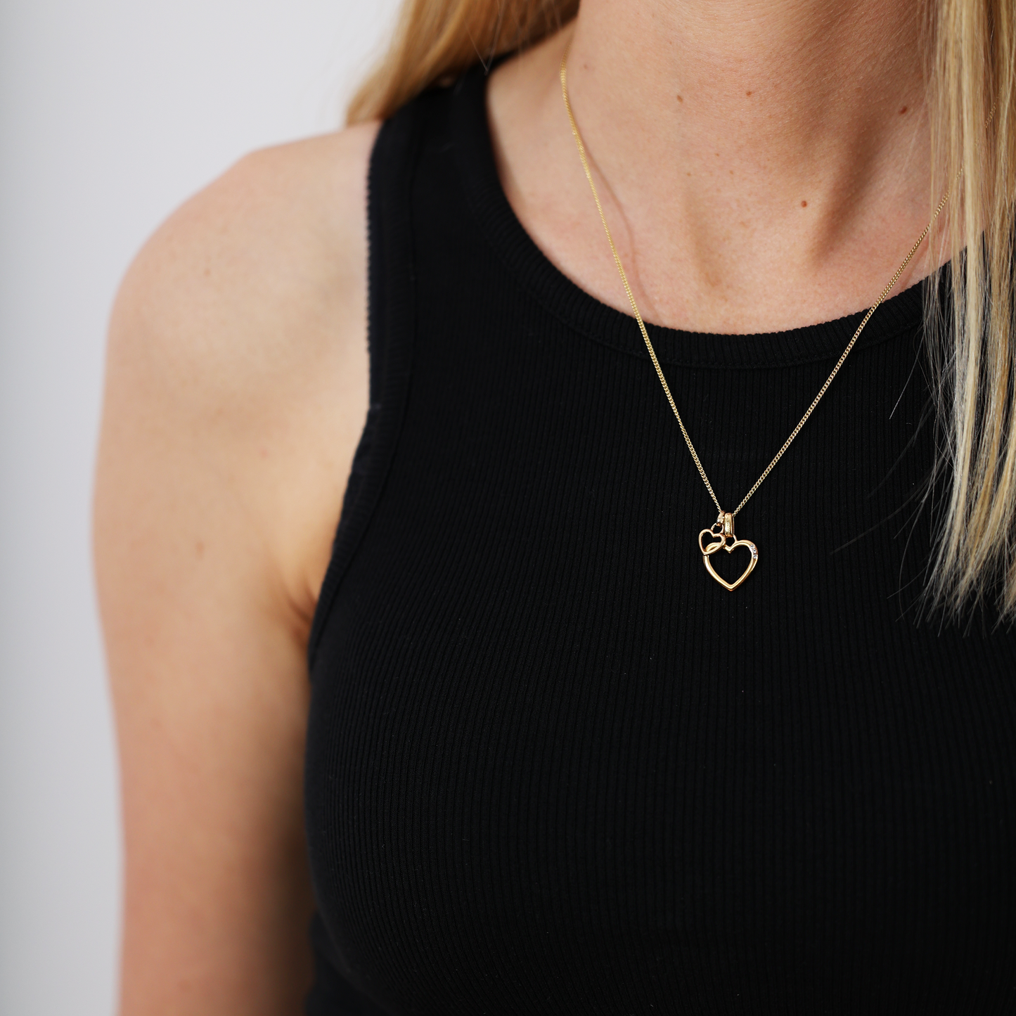 Open Mother Hearts Earring Pendant - CHRISTINA