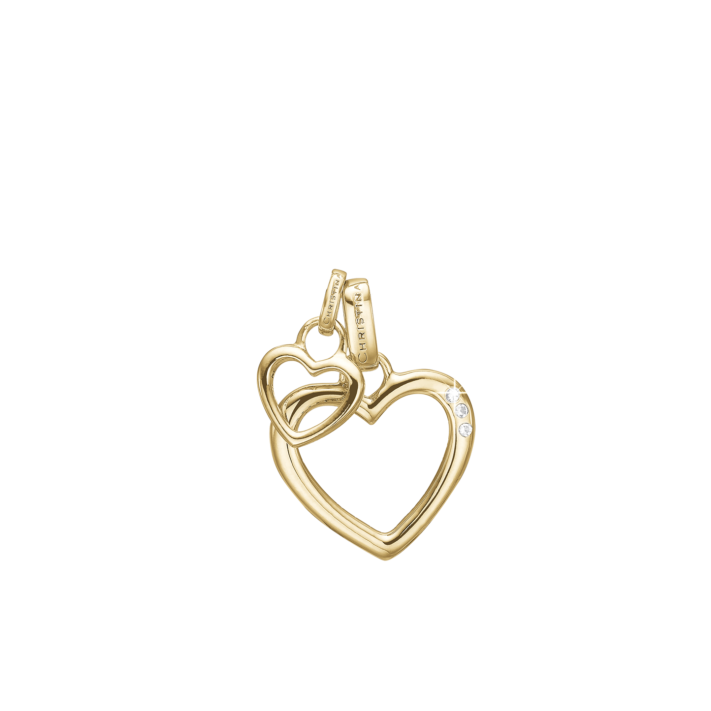 Open Mother Hearts Earring Pendant - CHRISTINA