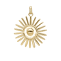 Sunshine Earring Pendant - Polished Gold Plated Sterling Silver