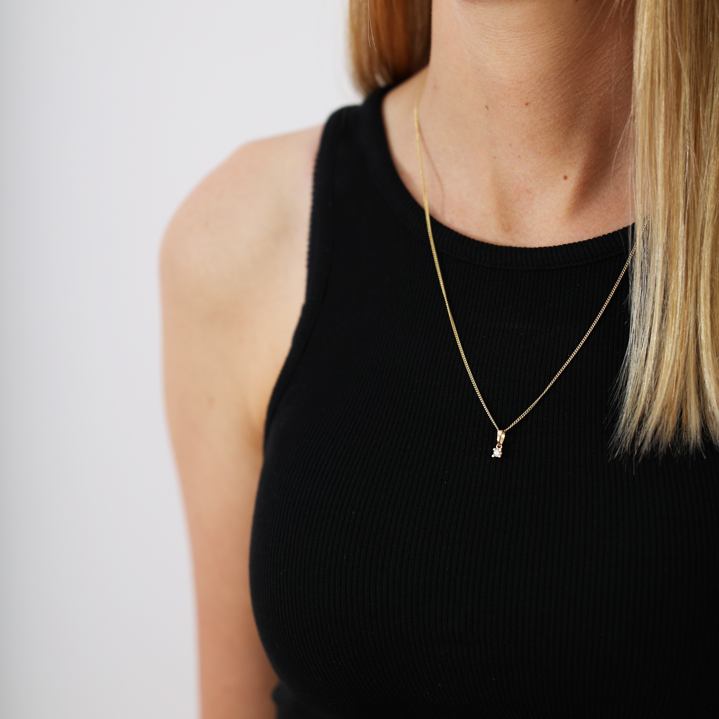 Labgrown Diamond 0,10CT Earring Pendant - CHRISTINA