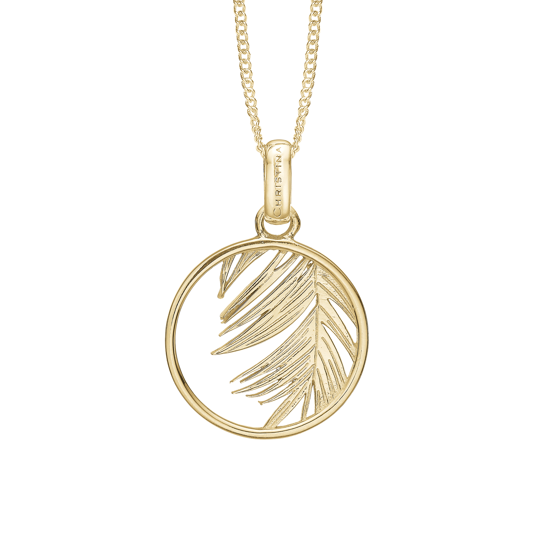 Palm Leaf Earring Pendant - CHRISTINA