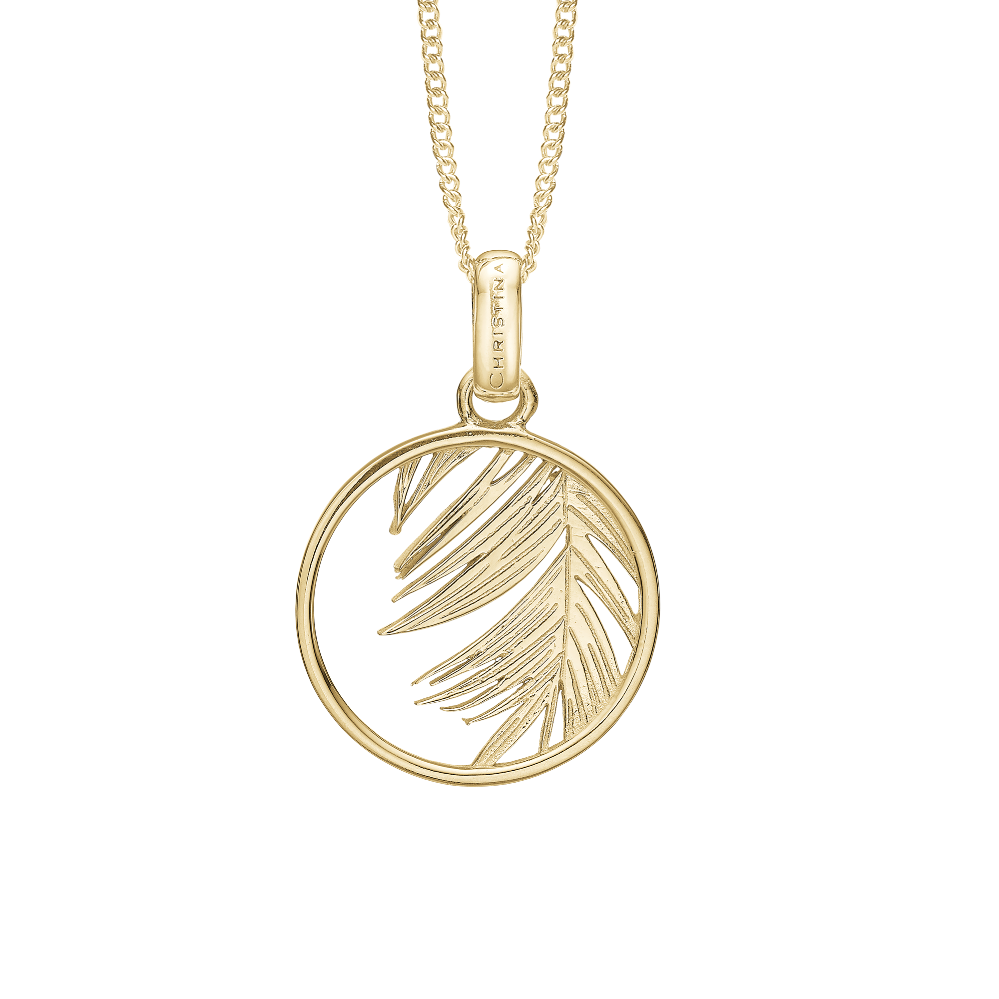 Palm Leaf Earring Pendant - CHRISTINA