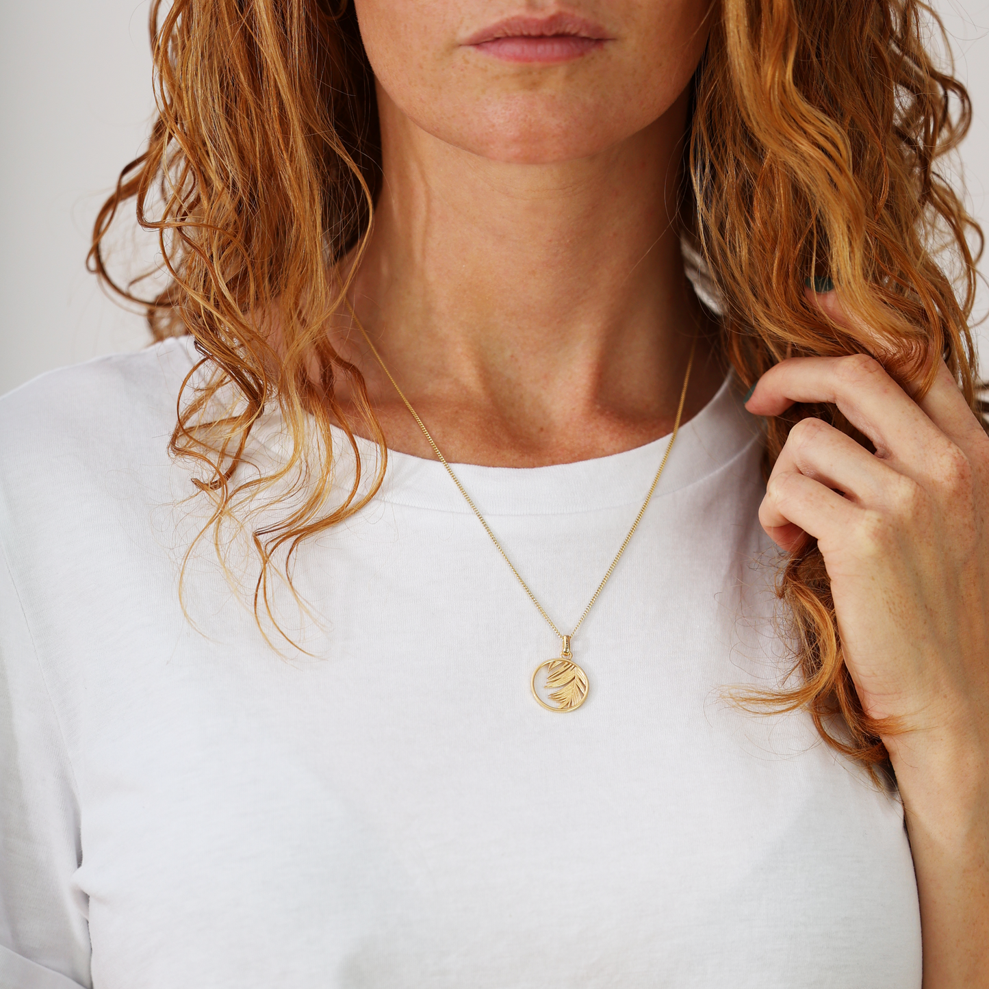 Palm Leaf Earring Pendant - CHRISTINA