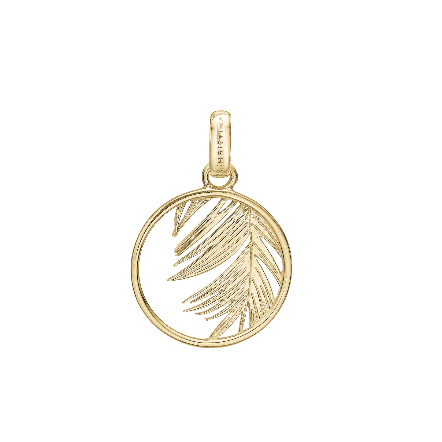 Palm Leaf Earring Pendant - CHRISTINA
