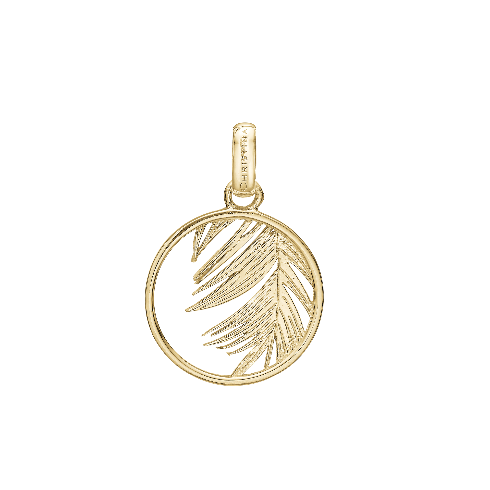 Palm Leaf Earring Pendant - CHRISTINA