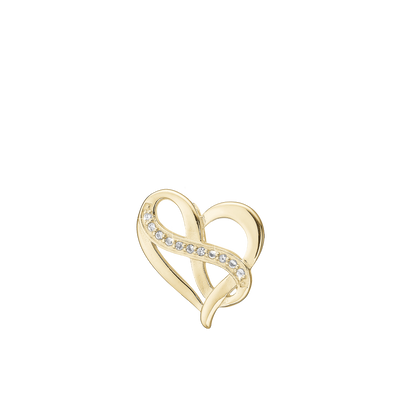 Heart with Eternity Earring Pendant - CHRISTINA