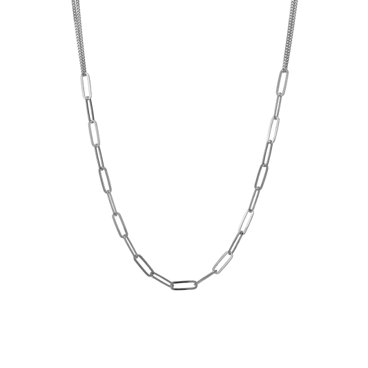 Joined Together Necklace - Sterling Silver