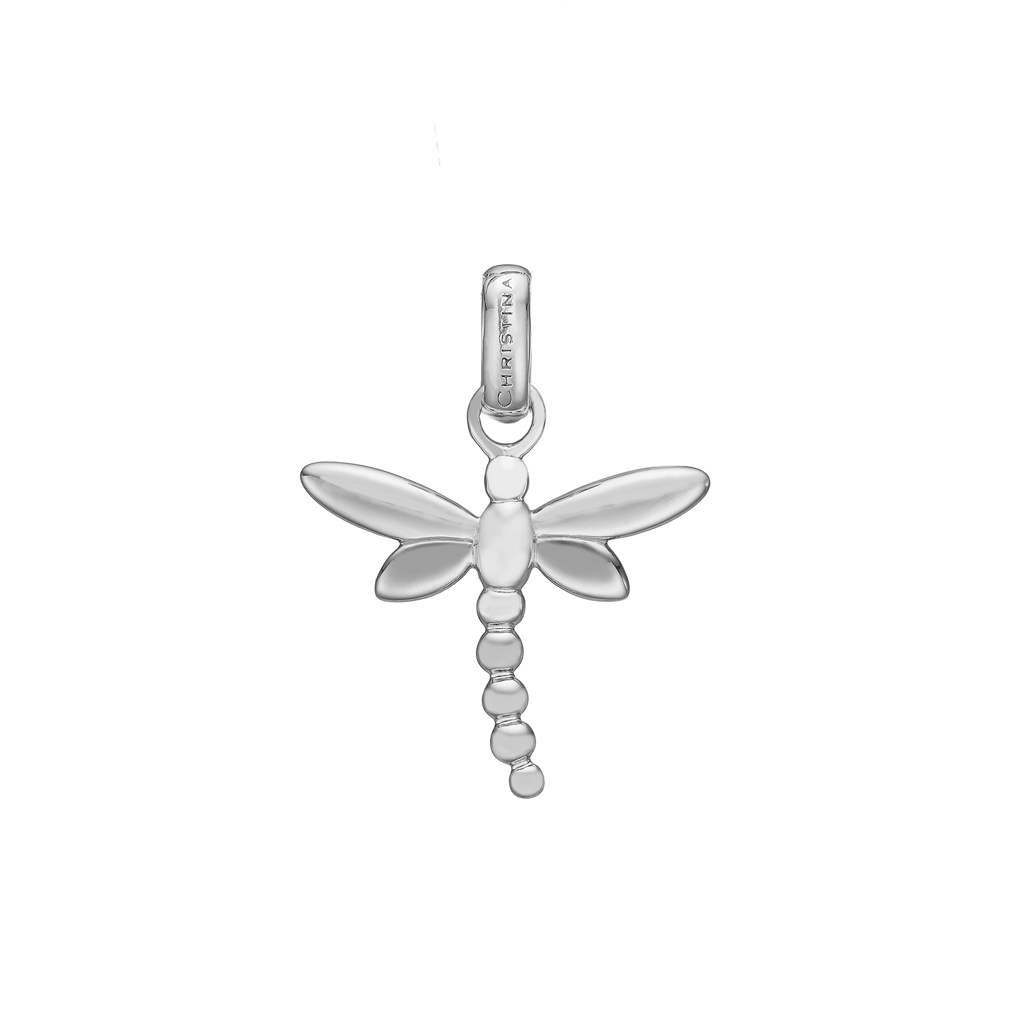 Dragonfly Earring Pendant - Sterling Silver