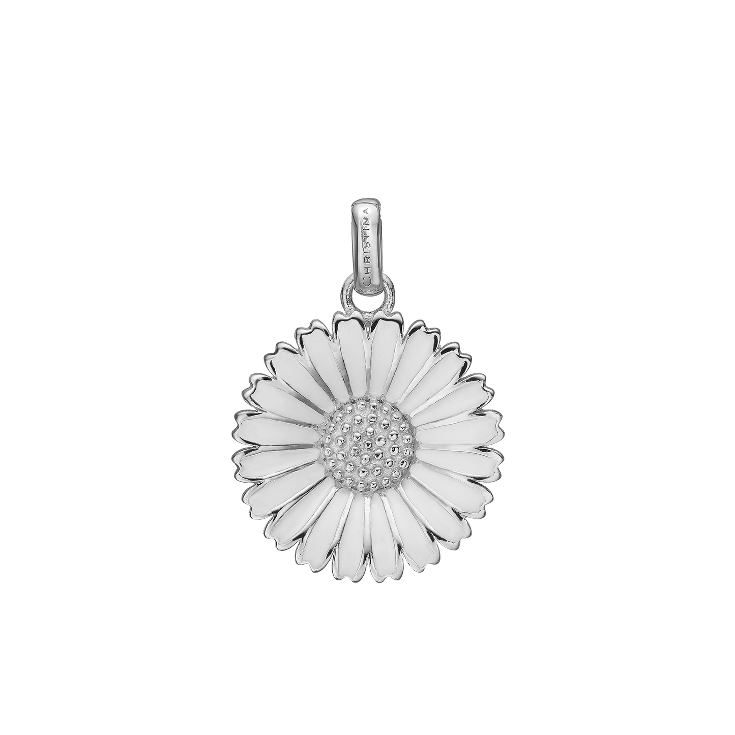 Marguerite Ø 20mm Earring Pendant - Sterling Silver