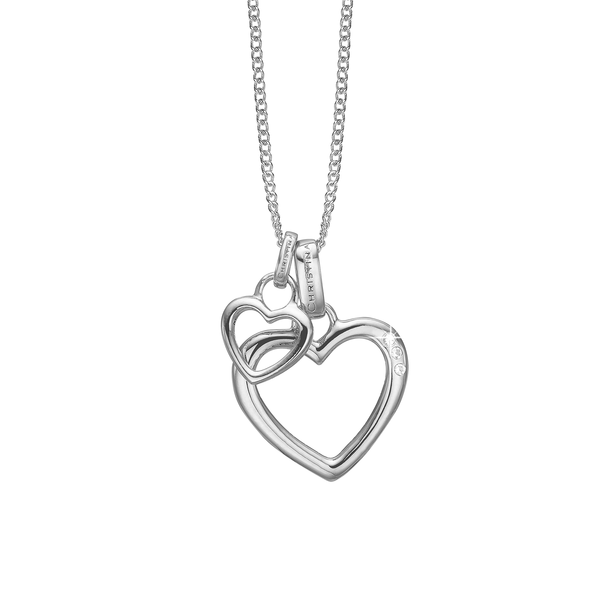 Open Mother Hearts Earring Pendant - CHRISTINA