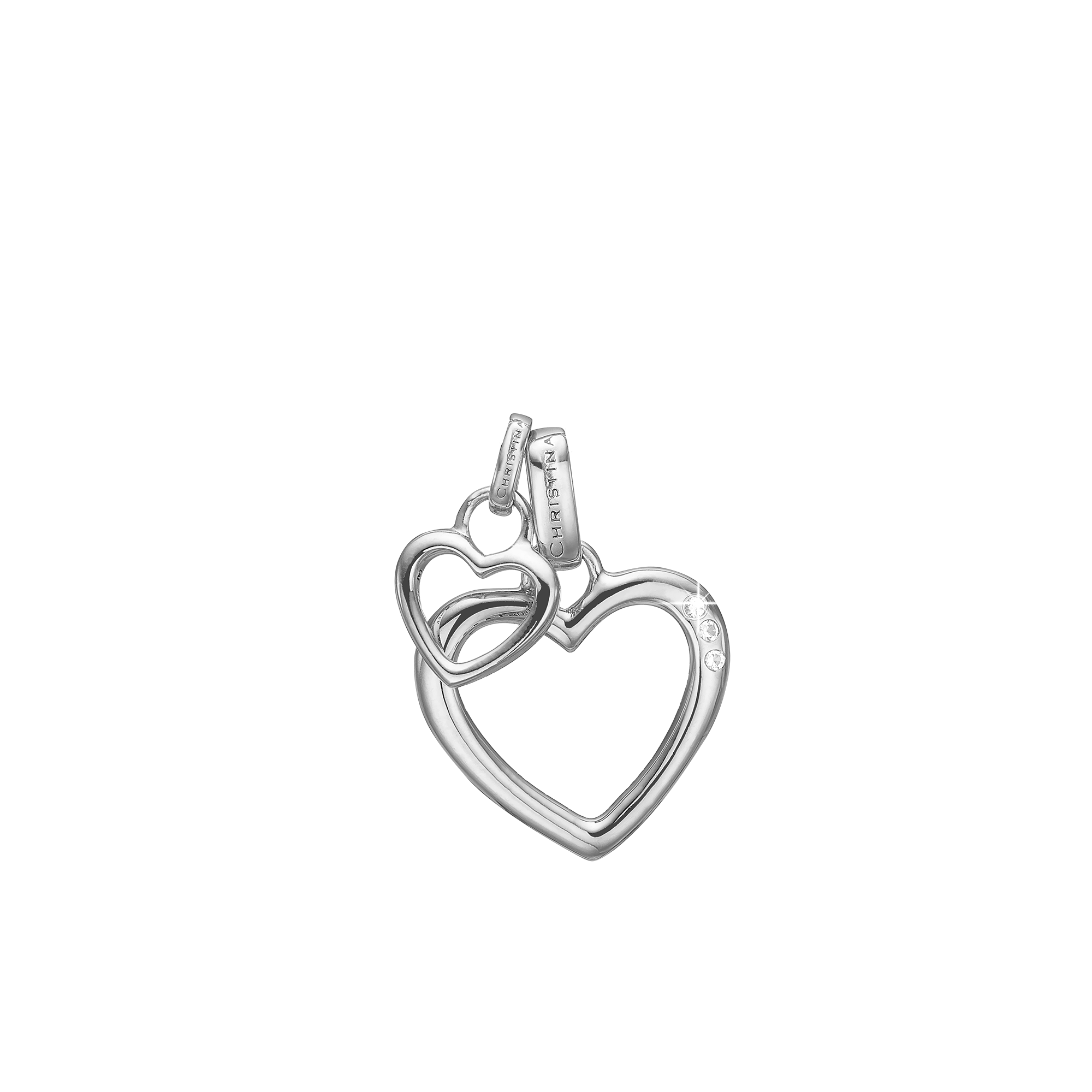 Open Mother Hearts Earring Pendant - CHRISTINA