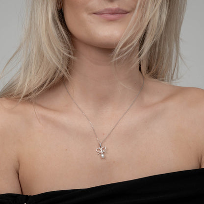 Celebrate Earring Pendant - Polished Sterling Silver with 1 Ferskvandsperle