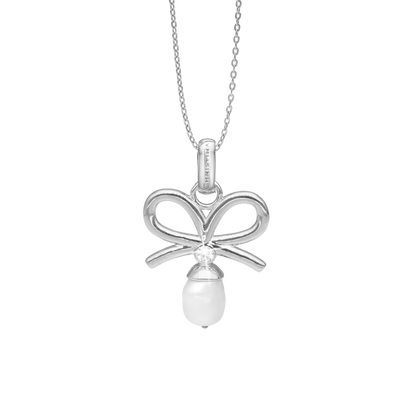 Celebrate Earring Pendant - Polished Sterling Silver with 1 Ferskvandsperle