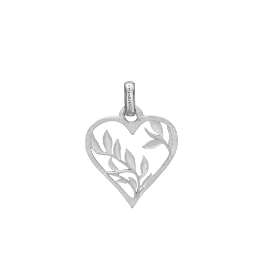 NatWatche Love Earring Pendant - Satin Sterling Silver