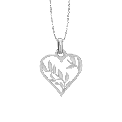 NatWatche Love Earring Pendant - Satin Sterling Silver