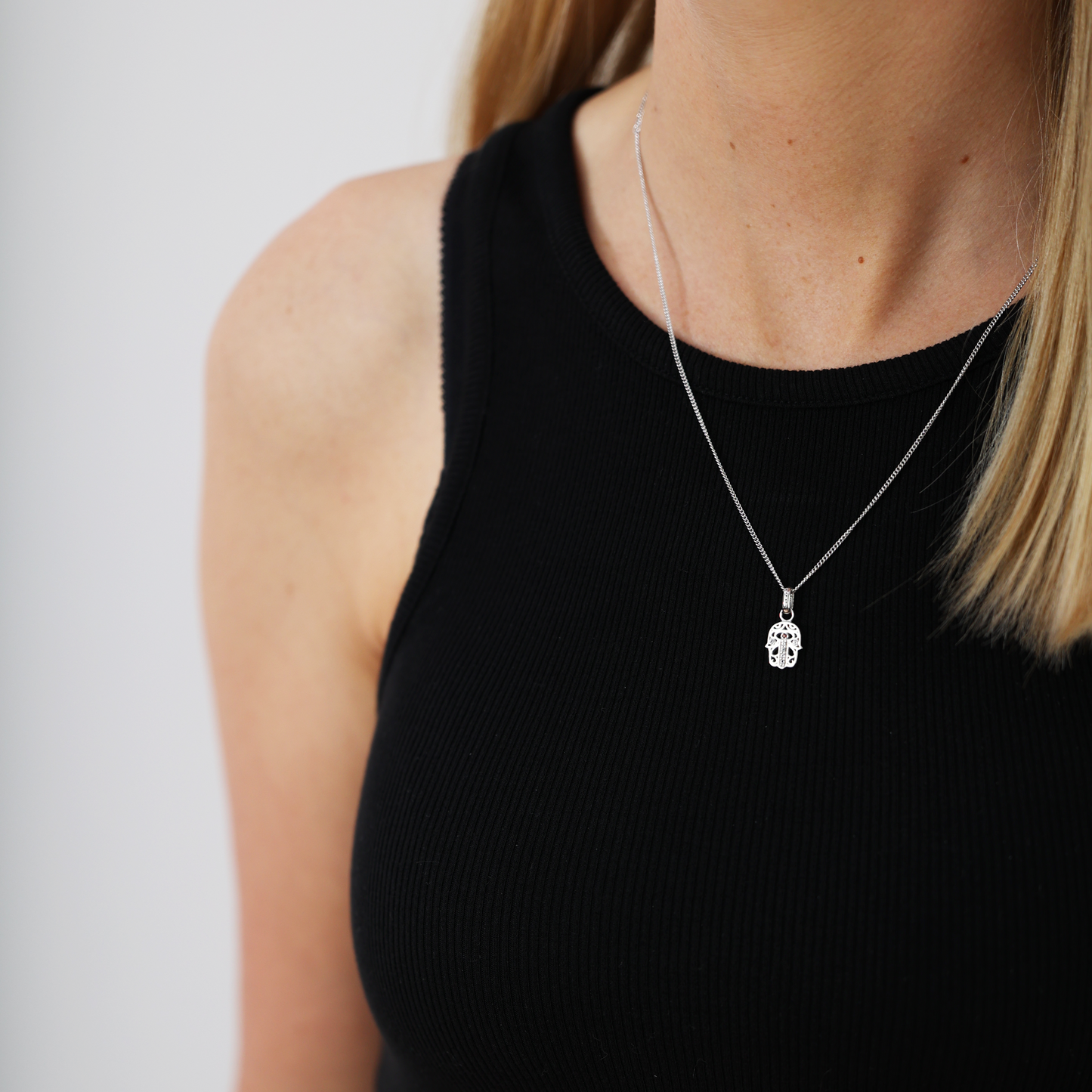 Hamsa Hand Earring Pendant - CHRISTINA