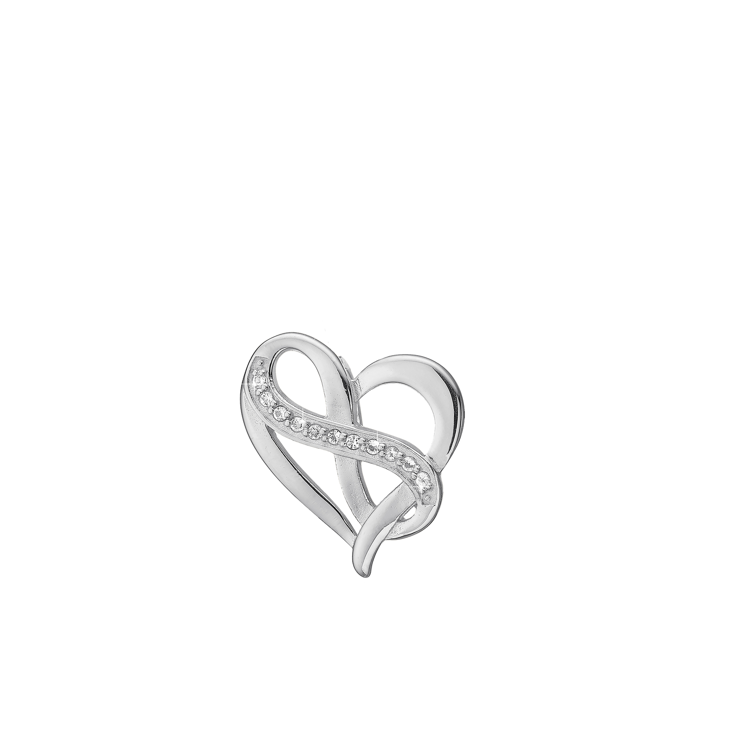 Heart with Eternity Earring Pendant - CHRISTINA