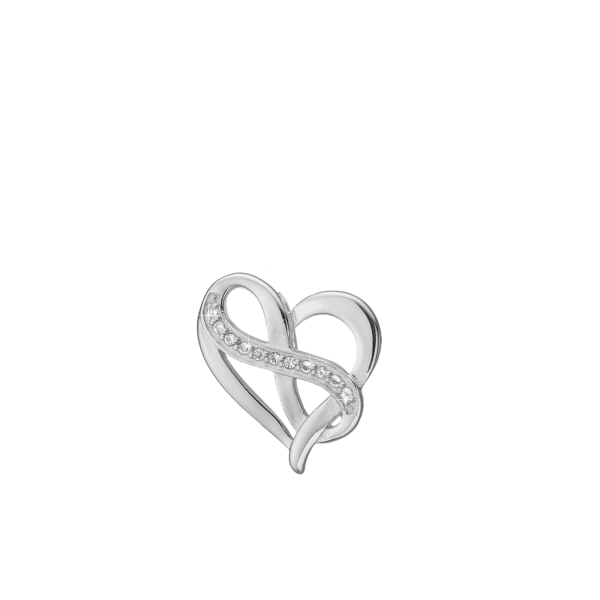 Heart with Eternity Earring Pendant - CHRISTINA