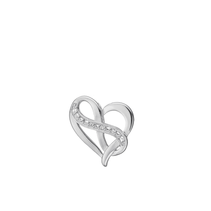 Heart with Eternity Earring Pendant - CHRISTINA