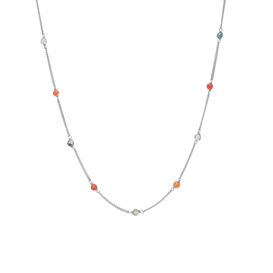 Carnelian and Mos Agat Necklace - CHRISTINA