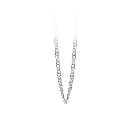 Necklace 40+15 cm - Polished Sterling Silver