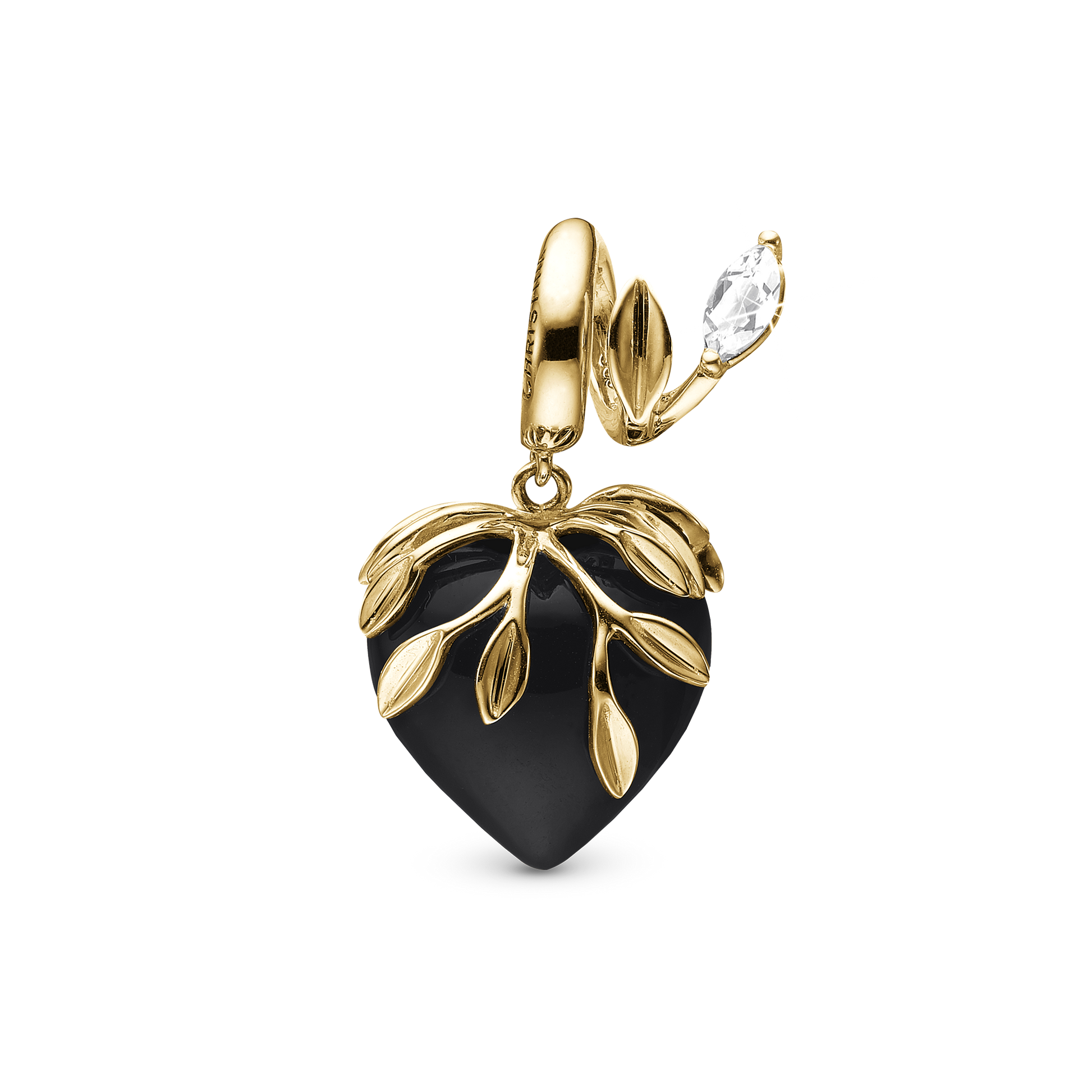 Black Nature Guldcharms - CHRISTINA