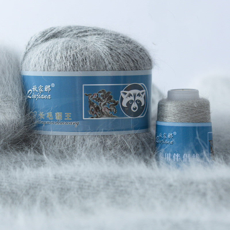 Langhaariges Nerzwollgarn