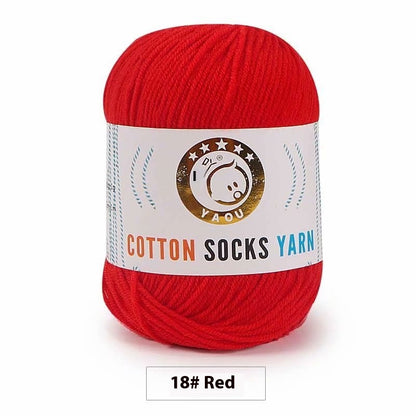 3-strand Combed Cotton Wool DIY Handmade Doll Toys For Babies And Children Yarn 50g