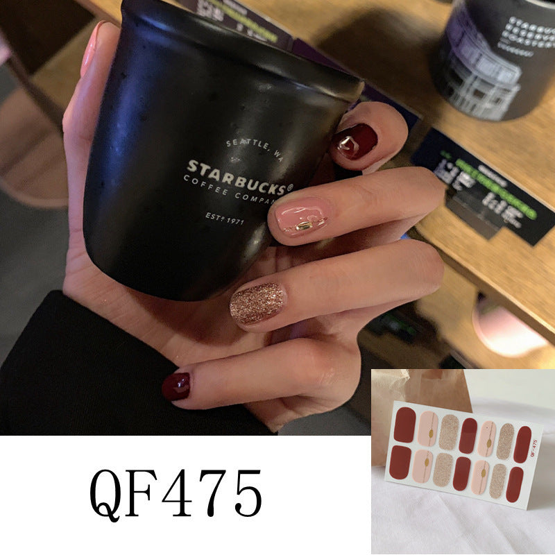 Nagelsticker 3D Diamant-Nagel 14 Sticker Wasserfeste Nagelsticker Komplettsticker Für Schwangere