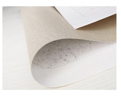 Lavendelblüten in der Vase – Malen-nach-Zahlen-Set zum Selbermachen