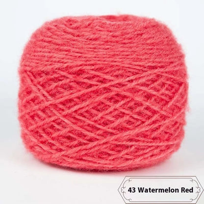 3 Two Groups Of Squirrel-velvet Yarn Hand-knitted Medium Thickness Hat Scarf Coat Waistcoat Cushion Plush Wool 150g