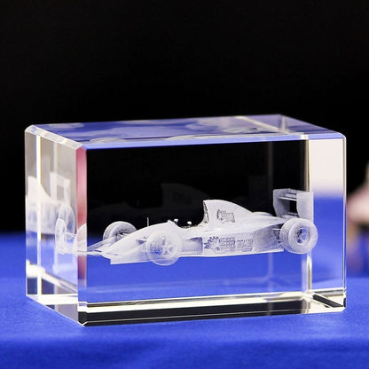 Interior Carving 3D Animal Series Crystal Statue Tourist Souvenir