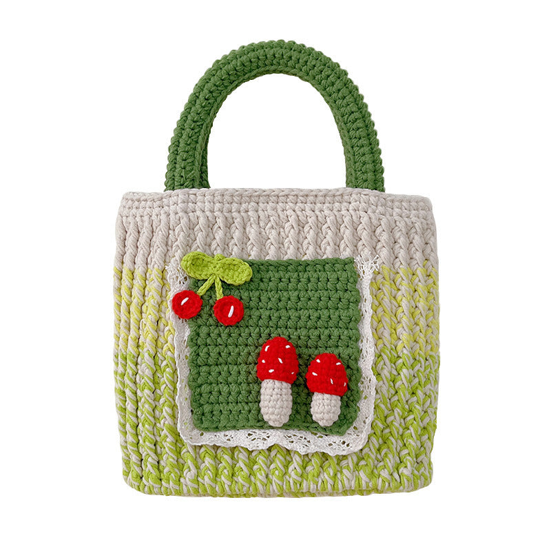 Handmade Sunflower Handbag Woven With Yarn