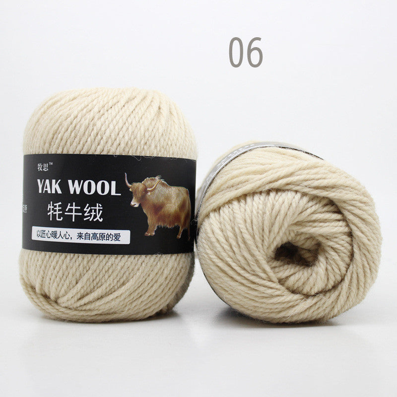 Cow Wool Yarn Scarf Thread Hat 245 Stick Needle Hand-knitted Medium Thick Coat